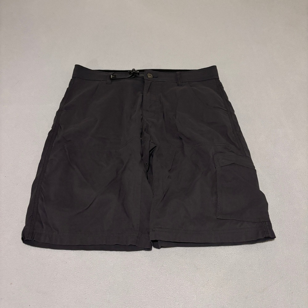 Prana Stretch‎ Zion Cargo Shorts Mens 32x12 Charcoal Grey Hiking Outdoor